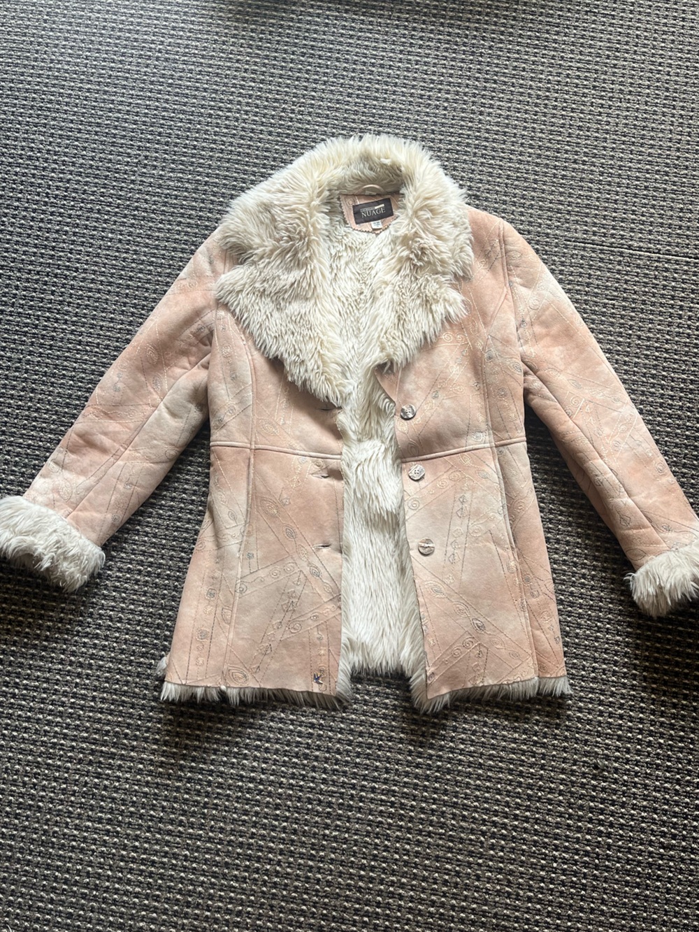 Vintage Faux Shearling Coat